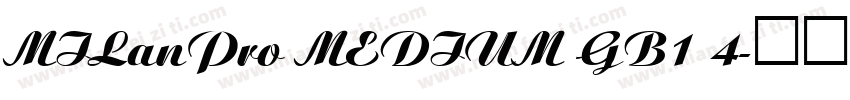 MILanPro MEDIUM GB1 4字体转换